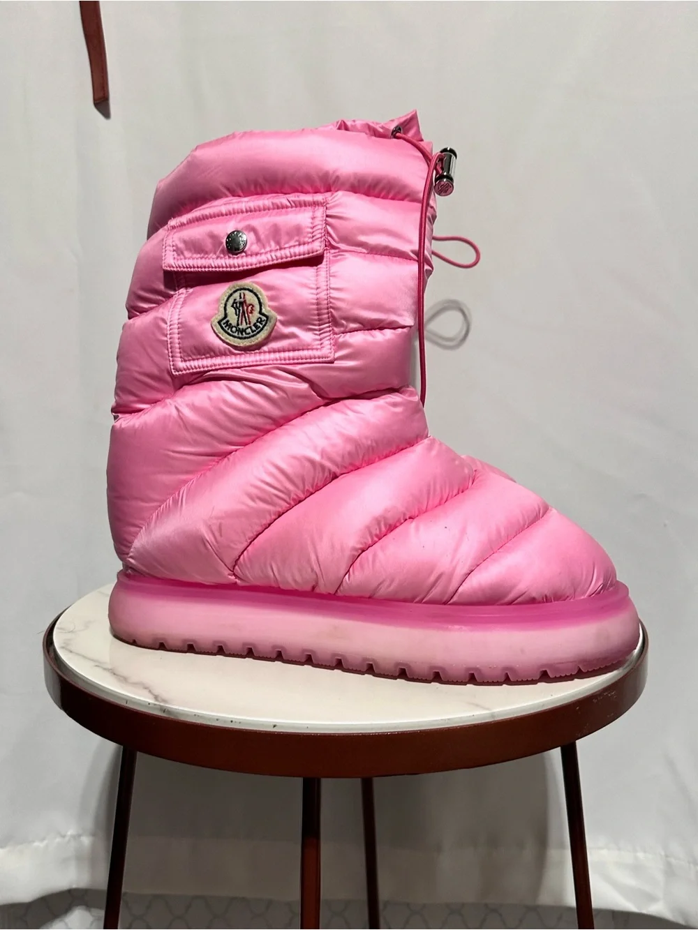 Moncler Gaia Pocket Mid Snow Boot pink 40 10